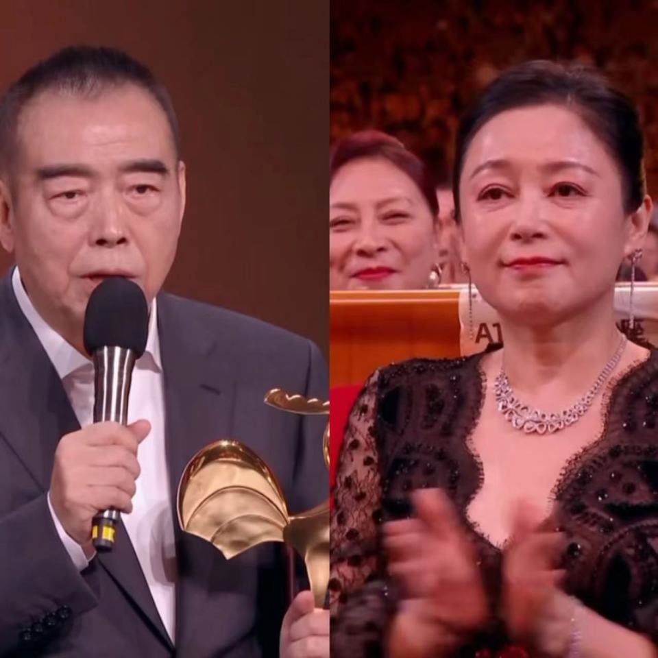 陳凱歌獲金雞獎(jiǎng)感謝妻子陳紅