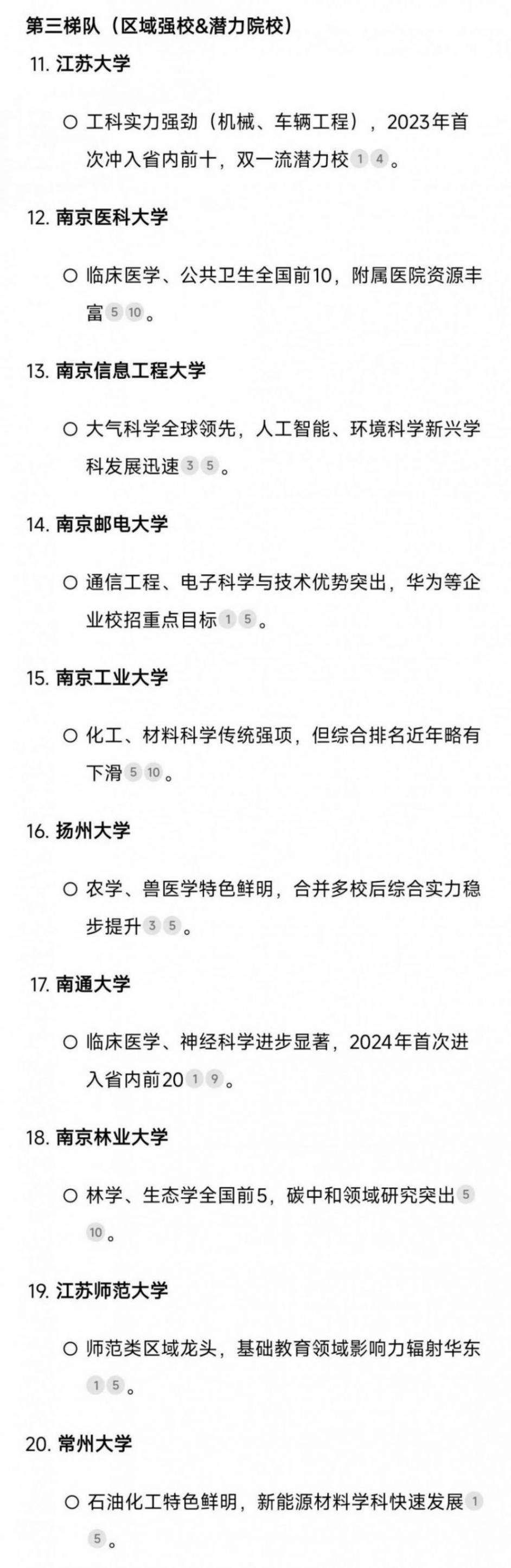 江蘇考生必看!本省20所大學綜合實力&王牌專業排行榜