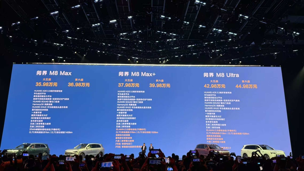 比問(wèn)界M9便宜十多萬(wàn),還沒上市訂單就超14萬(wàn),問(wèn)界M8怎么選合適?